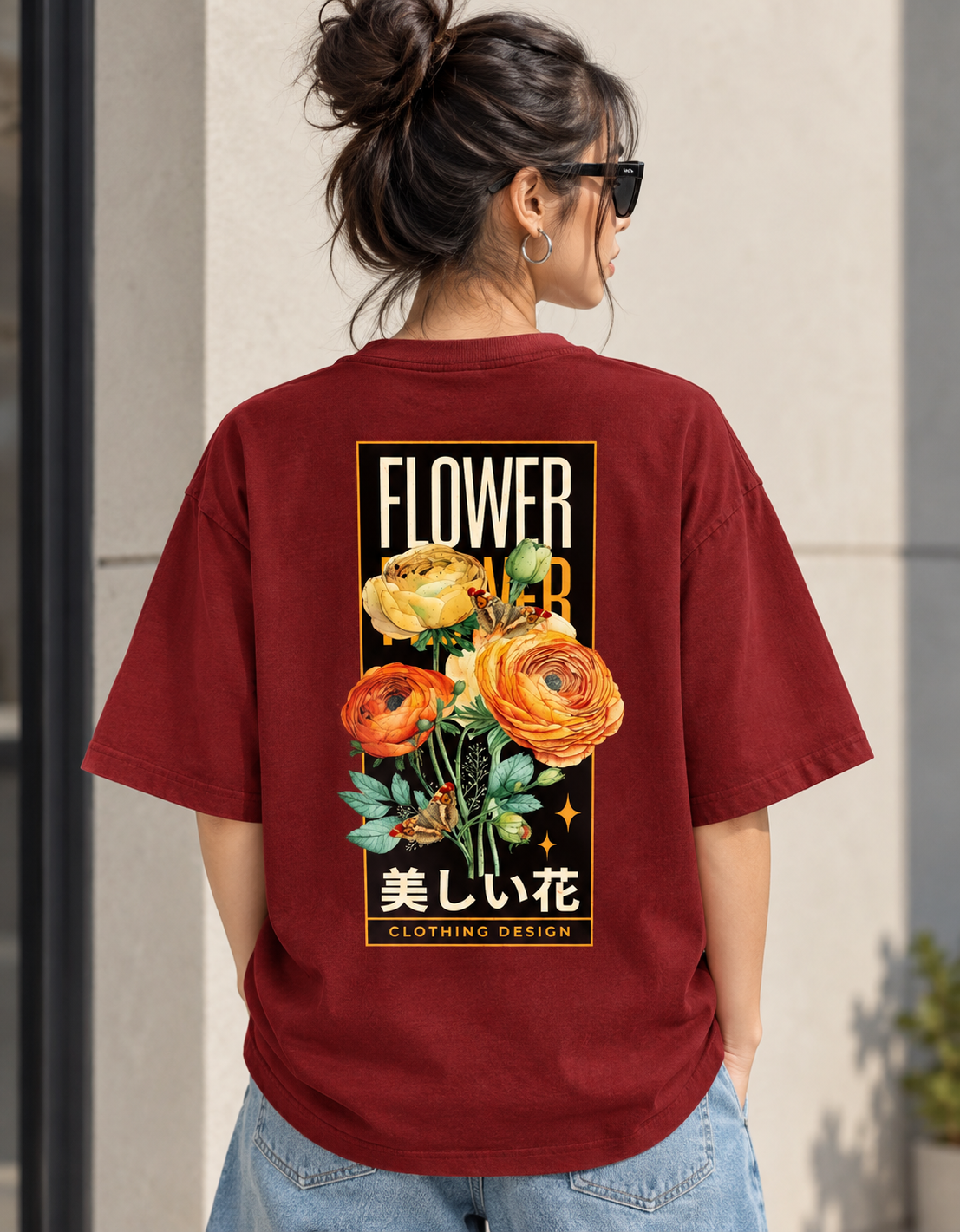 Flower Power | Premium Oversized Graphic T-Shirt