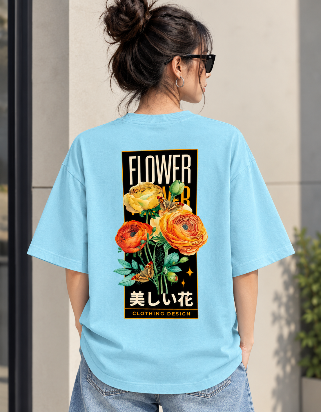 Flower Power | Premium Oversized Graphic T-Shirt