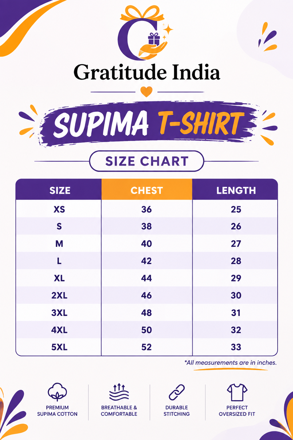 Gratitude | Premium Supima Floral T-Shirt
