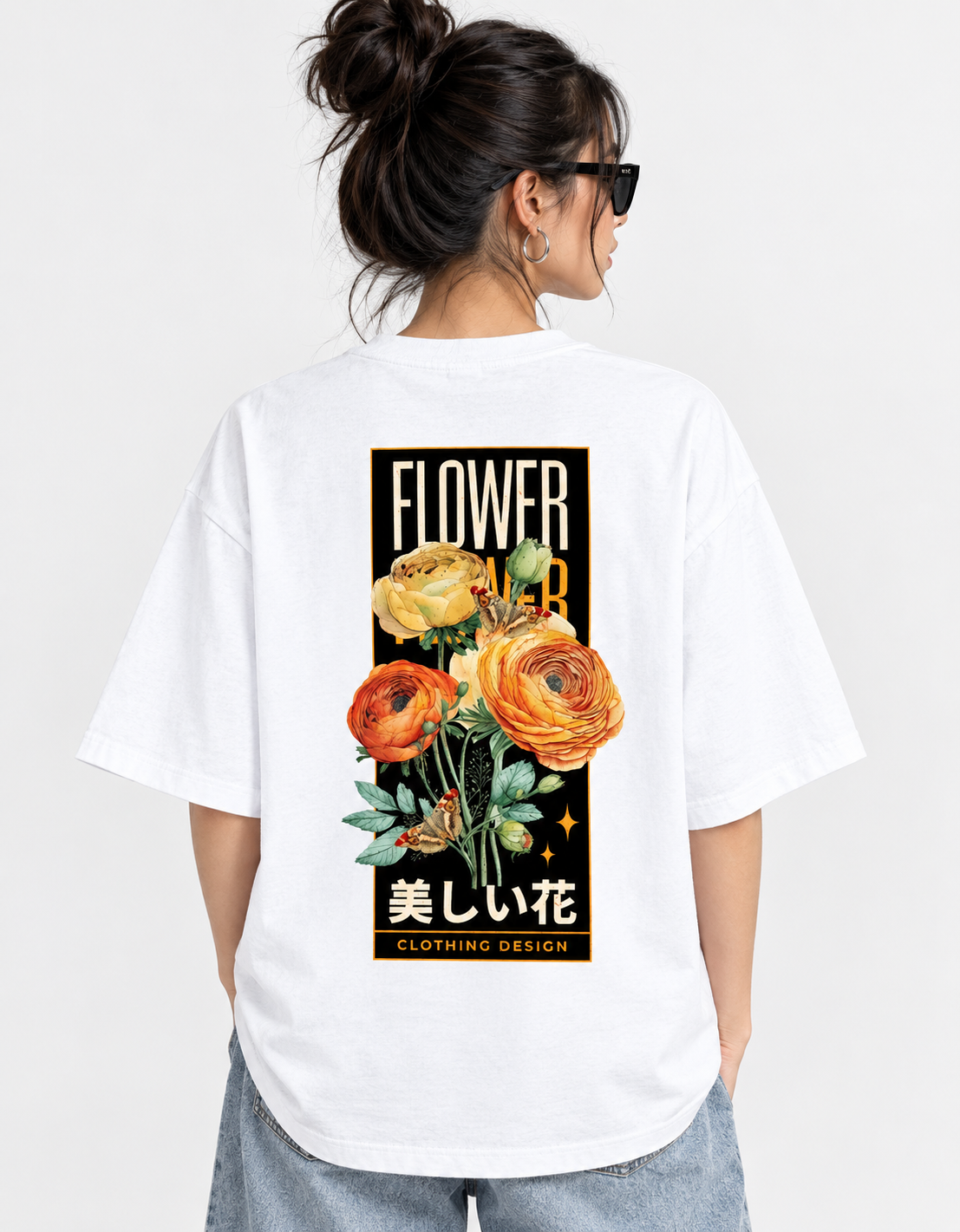 Flower Power | Premium Oversized Graphic T-Shirt
