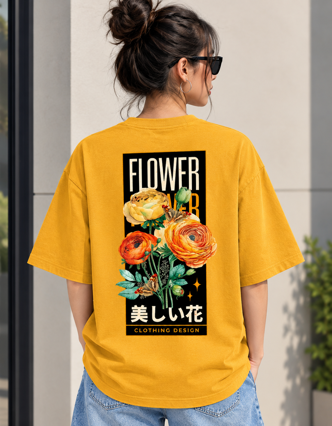 Flower Power | Premium Oversized Graphic T-Shirt